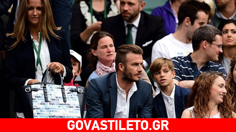 David Beckham: Στο τουρνουά τένις του Wimbledon με τον γιο του Romeo!